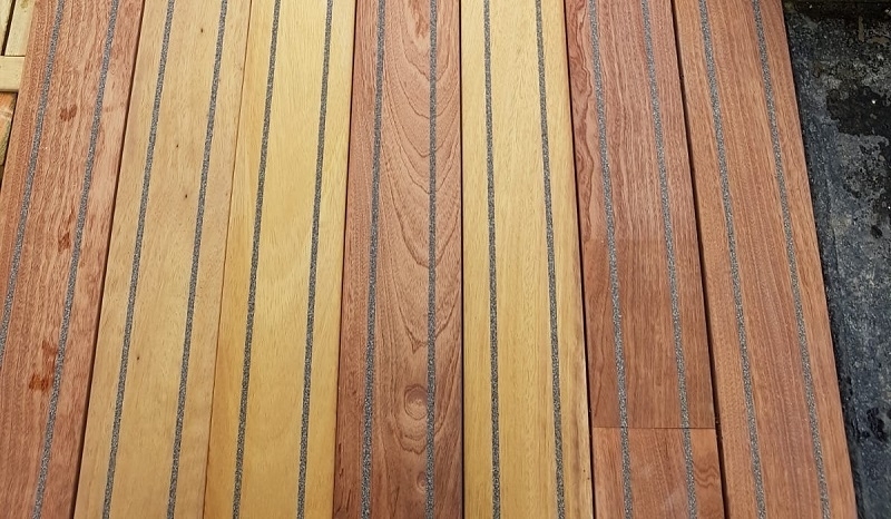 Iroko decking example