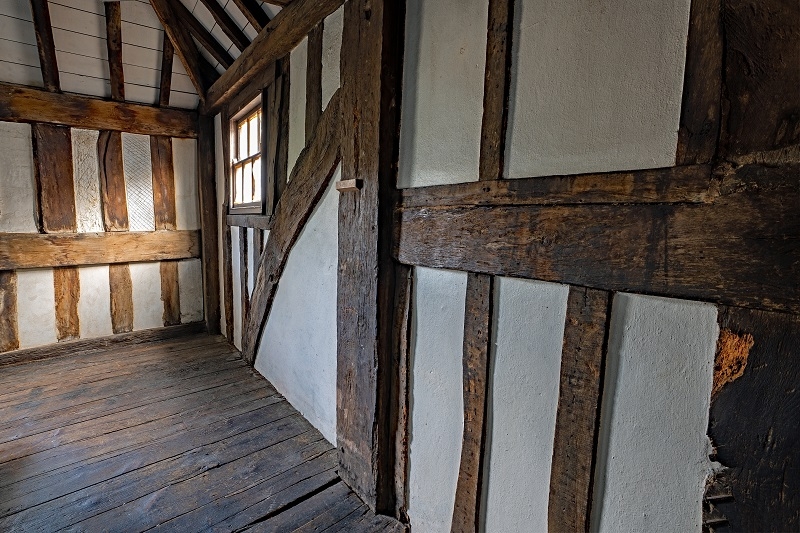 Traditional oak beams